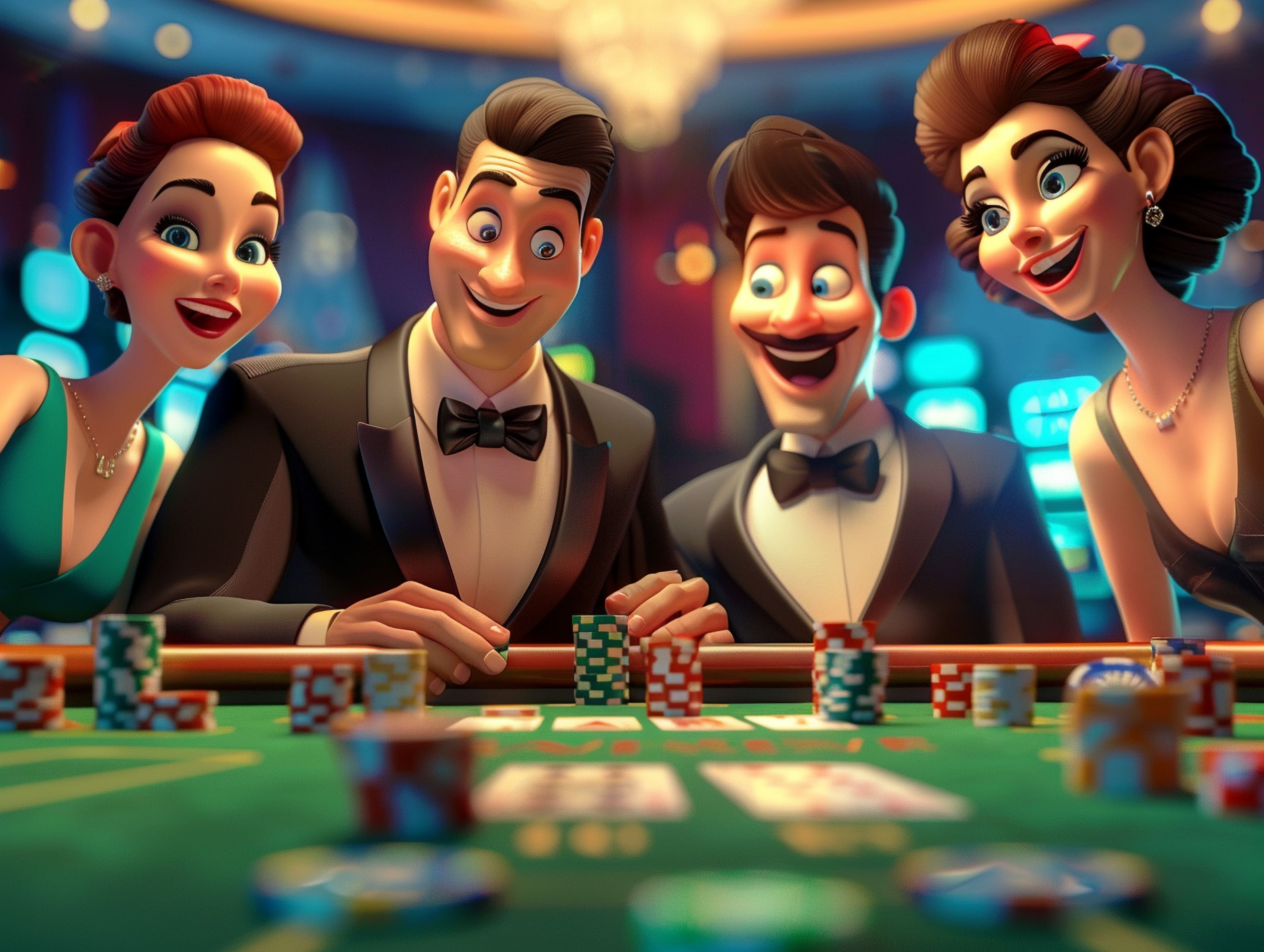 Player enjoying a social reel-based game